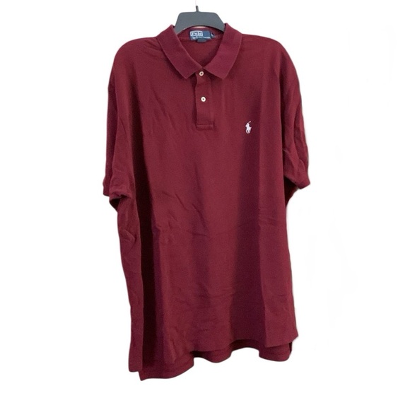 Polo Ralph Lauren burgundy short sleeve shirt - Picture 3 of 10